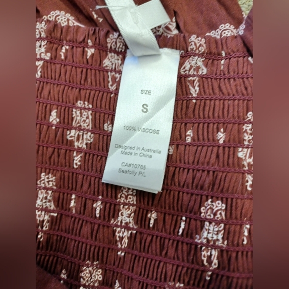 Seafolly EUC Water Garden Antique Paisley Jumpsuit Size Small Russet Color - Picture 8 of 8